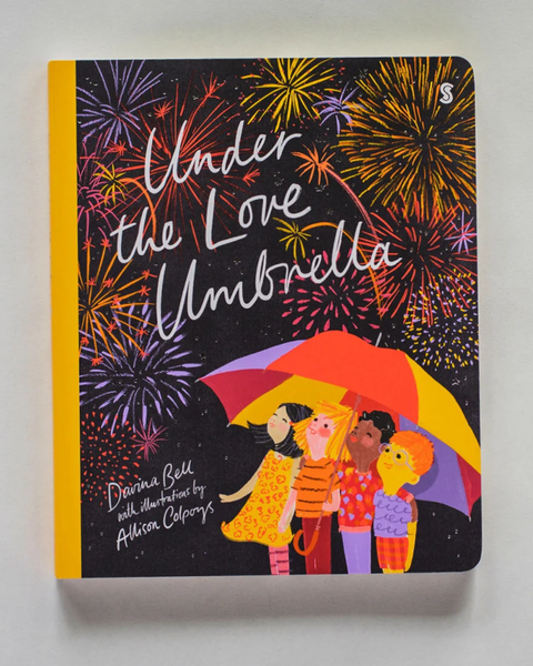 Under the Love Umbrella (board book edition) by Davina Bell and Allison Colpoys