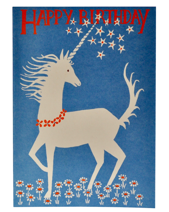 Cambridge Imprint - Very Large Card - Happy Birthday Unicorn