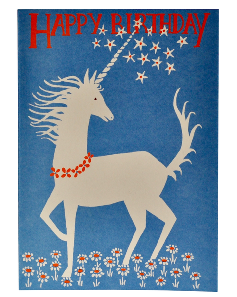 Cambridge Imprint - Very Large Card - Happy Birthday Unicorn