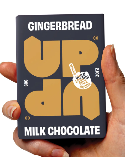 UP-UP Chocolate - Up-Up Gingerbread Milk Chocolate Bar 60g
