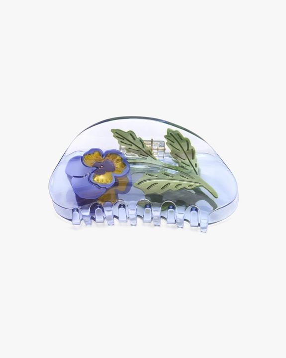 Winona Irene - Hair Claw - Viola Pansy