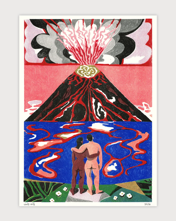 Jumbo Press - Volcano A3 Print (Limited Edition)