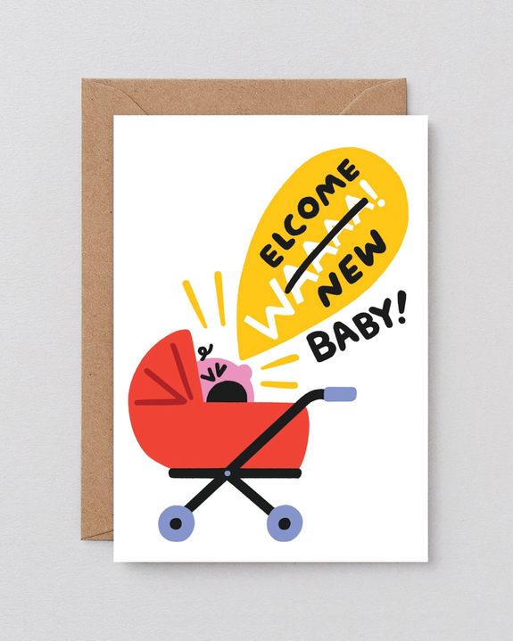 Wrap - Welcome New Baby Greeting Card