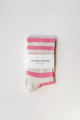 Le Bon Shoppe - Wally Socks - Wide / Rose Stripe