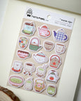 Natamori - Felt Sticker Sheet - Warm Sips