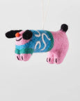 Wrap - Hanging Felt Ornament - Stumpy