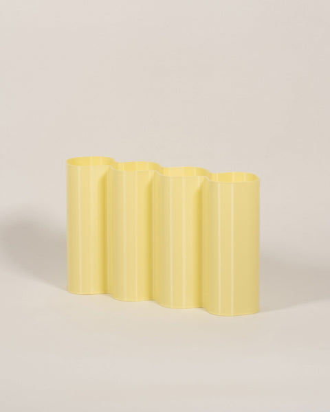 Warren & Laetitia - Alvaro Vase - Medium - Pastel Yellow