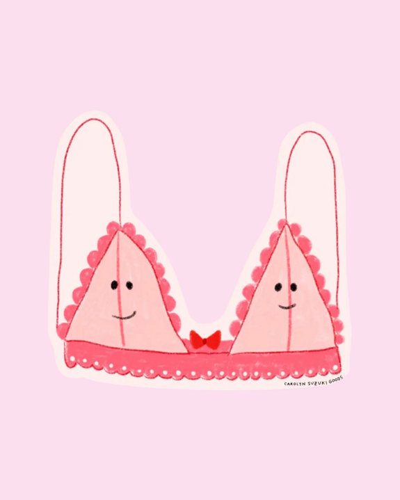 Carolyn Suzuki - Cuties For My Boobies - Die Cut Sticker