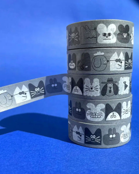 YUK FUN - Joy Boys B&W Washi Tape