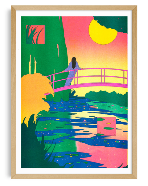 KIBLIND Atelier - The Water Lily Pond (Claude Monet) - María Medem - A3 Poster