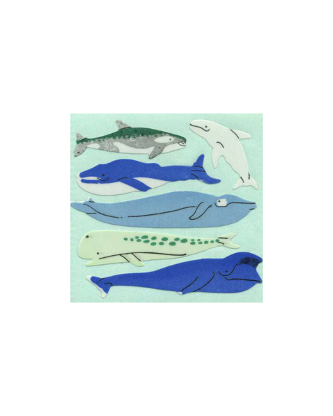 Stickermagic - Tear-off Stickers - Micro Whales