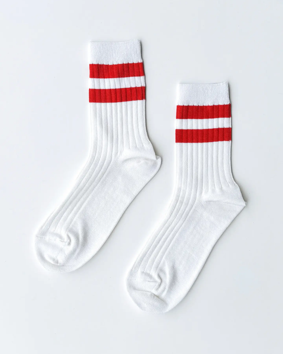 Le Bon Shoppe - Her Socks - Varsity - White Coral