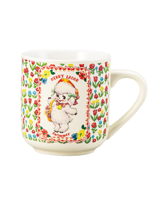Swimmer - Cream Lamb Mug
