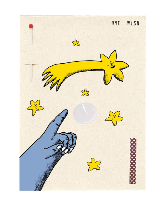 Wish Cards - One Wish Candle Card - Star