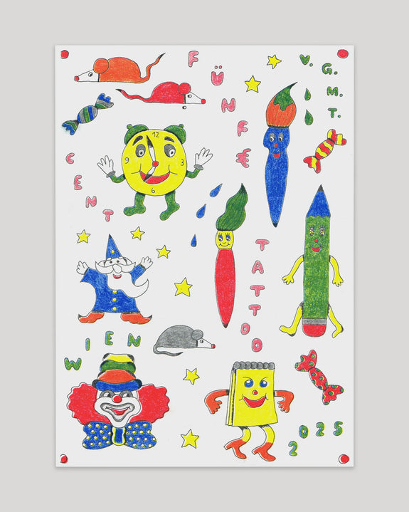 Jumbo Press - Wizard and Friends A4 Print