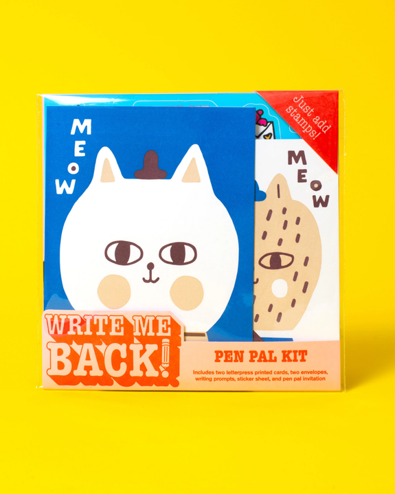 Egg Press - Write me Back! - Pen Pal Kit - Meow Kitty