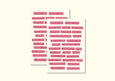 Shellflower - Label Word Play Sticker Sheet