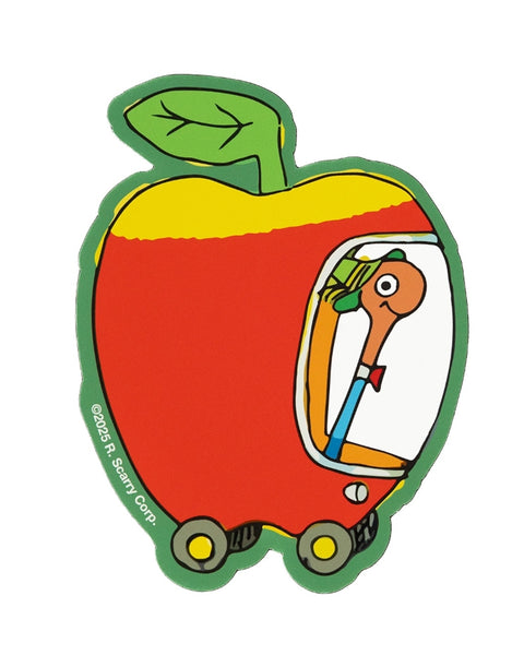 Three Potato Four X Richard Scarry® - Apple Car Magnet