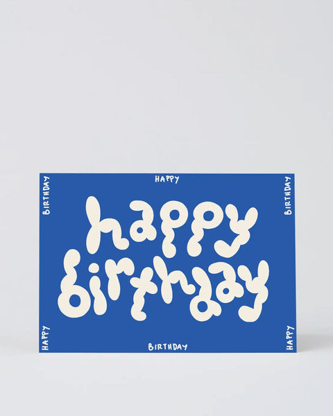 Wrap - Happy Birthday Bubble Embossed Greetings Card