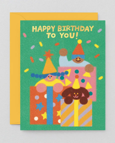 Wrap - Happy Birthday To You Presents' Kids Greetings Card
