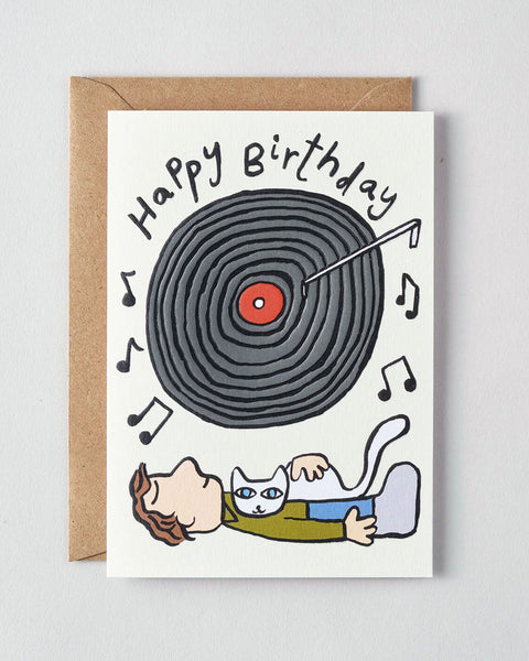 Wrap - Happy Birthday Vinyl Greetings Card