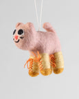 Wrap - Hanging Felt Ornament - Lucy