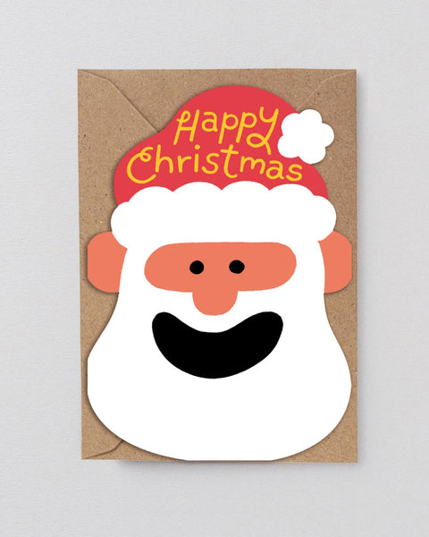 Wrap - Happy Christmas Santa Holiday Card