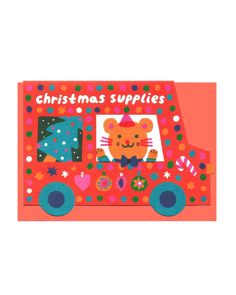 The Printed Peanut - Christmas Van Card