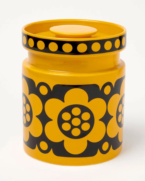 Magpie X Hornsea Jumbo Jar - Yellow Geo Flower
