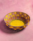 Maegen - Woven Bowl - Yellow/Lilac