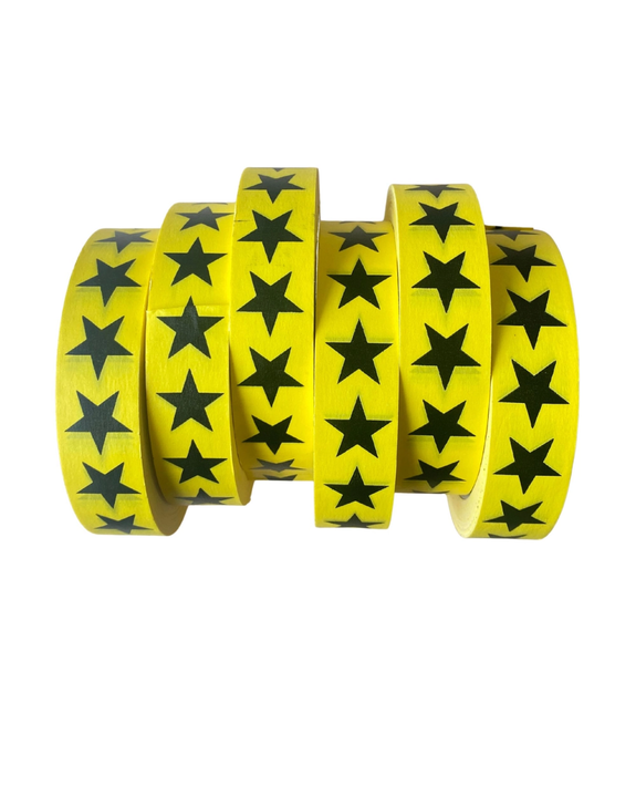 Petra Boase - Eco Paper Adhesive Tape - 50m - Yellow Star