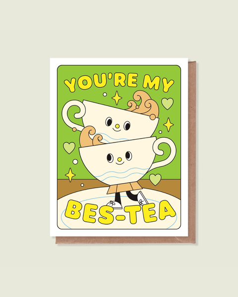 Épée Lapin Studio - You're My Bestea Greeting Card