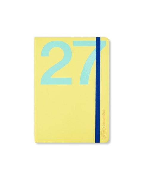 Any Day Now - 2027 - Weekly Achiever Diary - A5 - Yellow & Sky