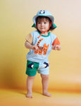 Halcyon Nights - Terry Bucket Hat - Zoo Crew Blue