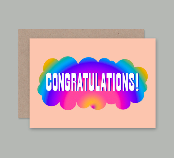 AHD - Greetings Cards - Pink Congratulations
