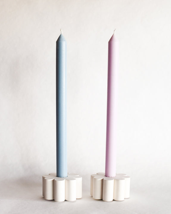 Dinner Candle set - Light Lilac and French Blue