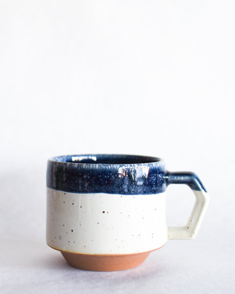 Chips Japan Stackable Mug - Navy and White Drop