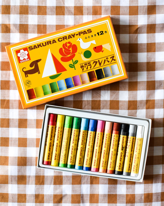 Sakura CRAY-PAS Oil Pastels - 12 Pack