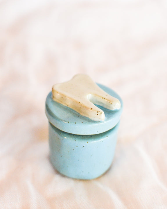 Julie B - Ceramic Tooth Fairy Box - Blue