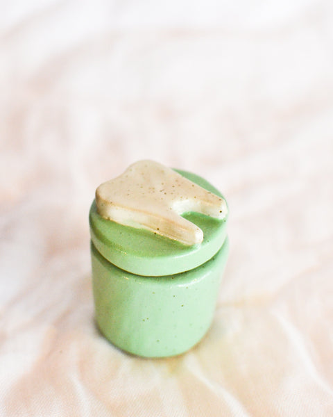Julie B - Ceramic Tooth Fairy Box - Mint Green