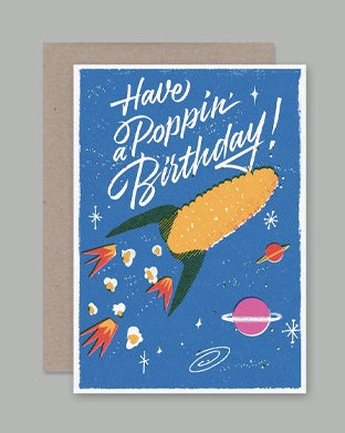 AHD greetings cards - Have a Poppin' Birthday