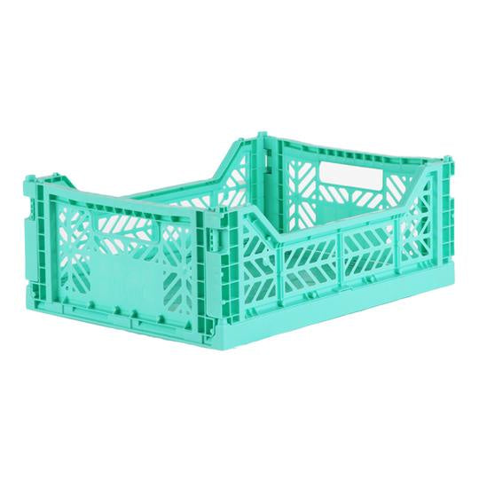Ay-Kasa Foldable Crates - Midi - Mint Green