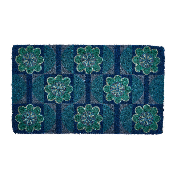Bonnie and Neil - Bloom Blue Door Mat - IN STORE PICK UP ONLY