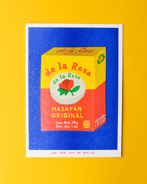 We are out of Office - Riso Print - Mazapan Original