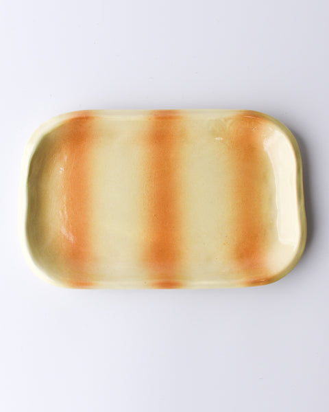 Stacey's Ceramics - Trinket Tray - Yellow/Brown