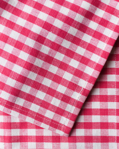 Gingham Check Table Cloth 150 x 320cm - Pink