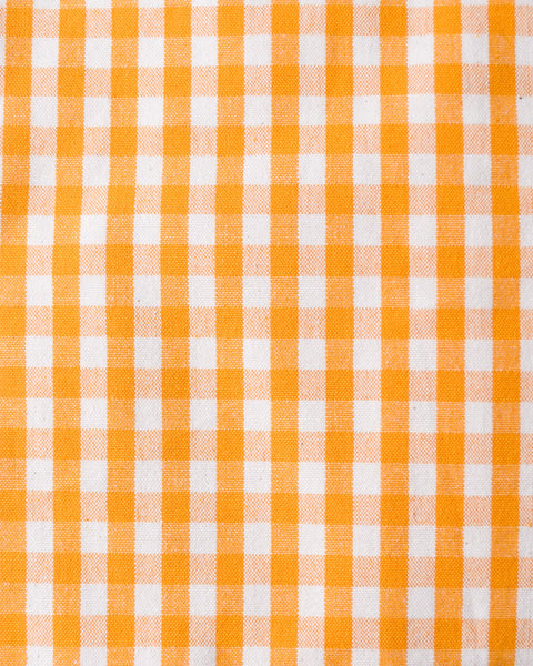 Gingham Check Table Cloth 150 x 150cm - Sunshine Yellow