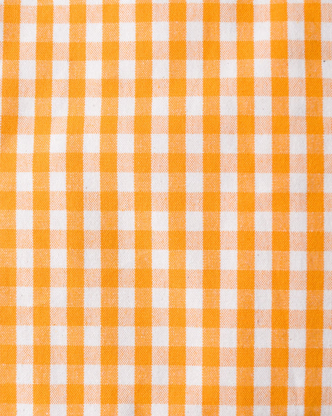 Gingham Check Table Cloth 150 x 250cm - Sunshine Yellow