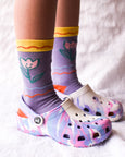 Emily Green - Smiley Blooms Kids Socks