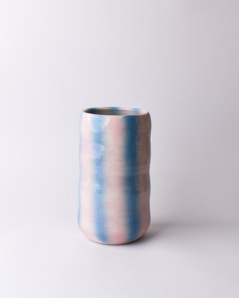 Stacey's Ceramics - Wavy Vessel Pink/Blue